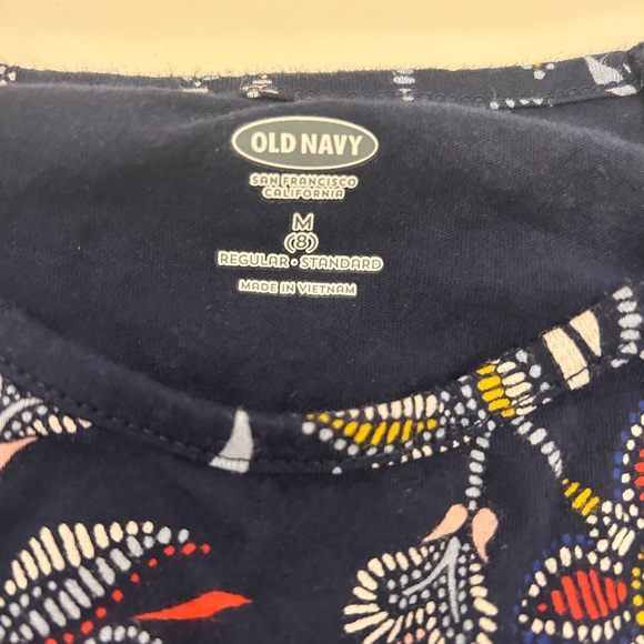 Old Navy Kids Floral Dress - Navy and Red - Picture 4 of 5